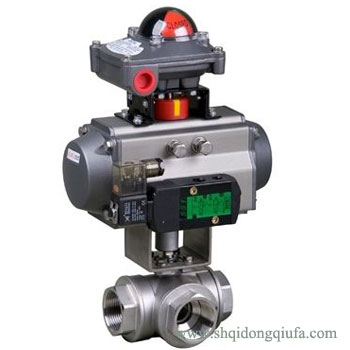 氣動三通內(nèi)螺紋球閥