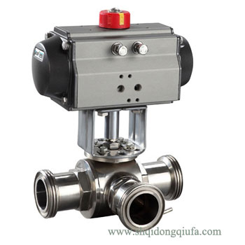 衛(wèi)生級三通快裝球閥